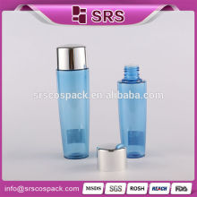 Luxury bule pet bottle designs , hot sale empty fashion bule 50ml cosmetic plastic pet bottle